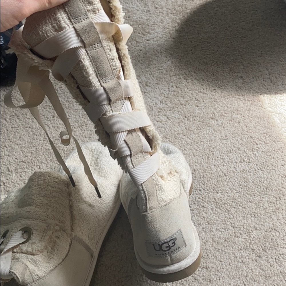 Cute lace up back UGGS
